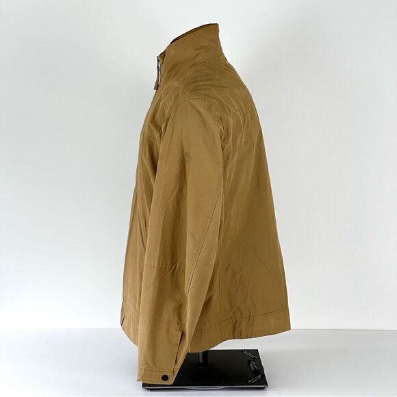 Timberland Soft Shell Jacket Beige Tan Cotton Nylon Water Repellent Size L - Picture 2 of 9
